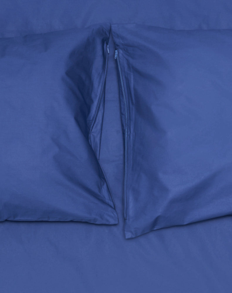 "Ocean Blue" Percale Egyptian Cotton Bedding