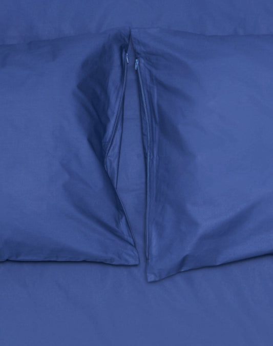 "Ocean Blue" Percale Egyptian Cotton Bedding