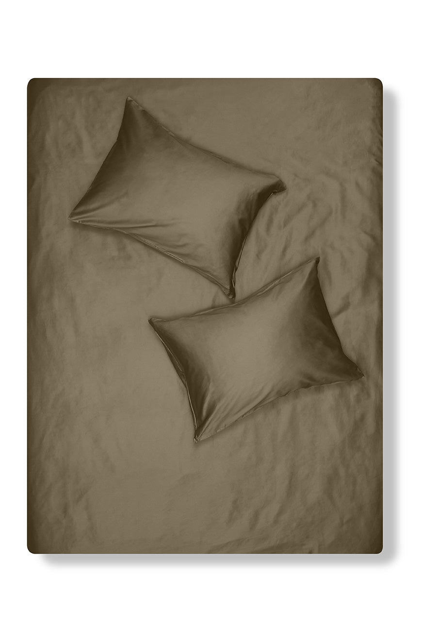 "Olive" Egyptian Cotton Sateen Bedding