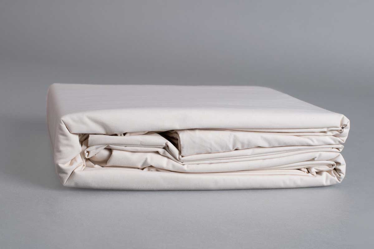 Sleep & Beyond Organic 300 TC Percale Duvet Cover Set