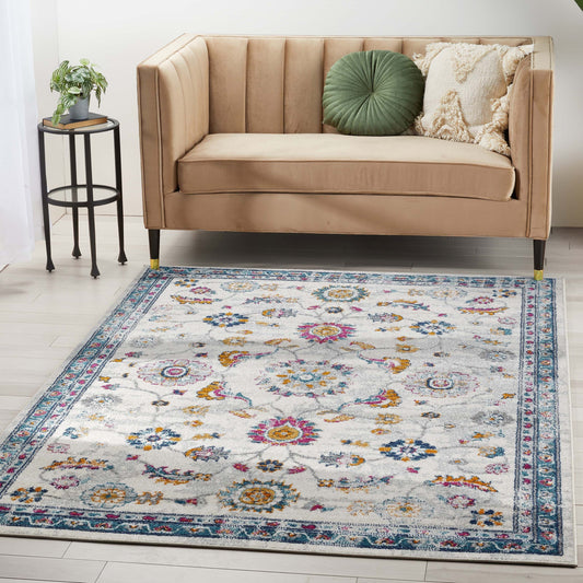 Arlette Bohemian Oriental Perisan Blue Rug