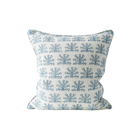 Whitehaven Linen Pillow with Insert - Azure Blue