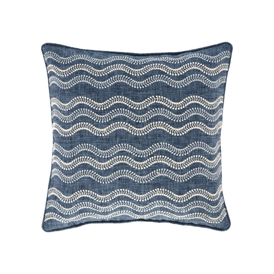 Riverside Indoor/Outdoor Pillow - Indigo