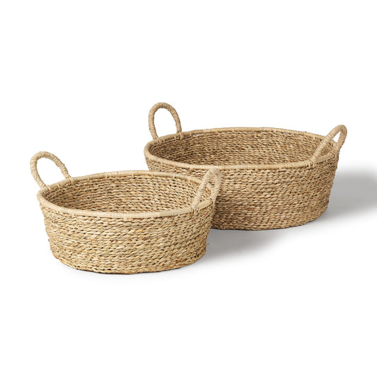Alyssa Deep Nesting Seagrass Baskets - Set of 2