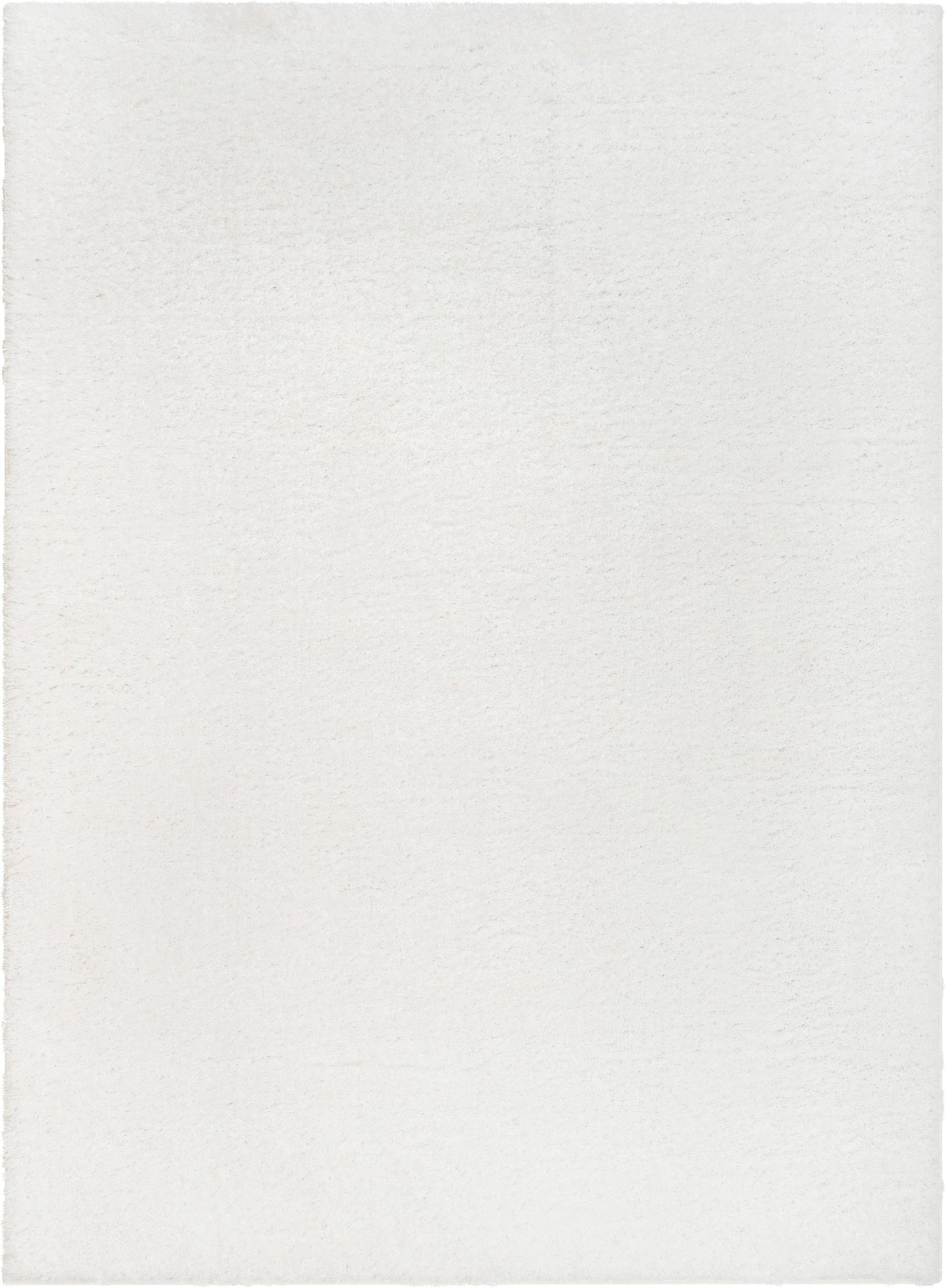 Chroma Glam Solid Ultra Soft Ivory Multi-Textured Shimmer Pile Shag Rug
