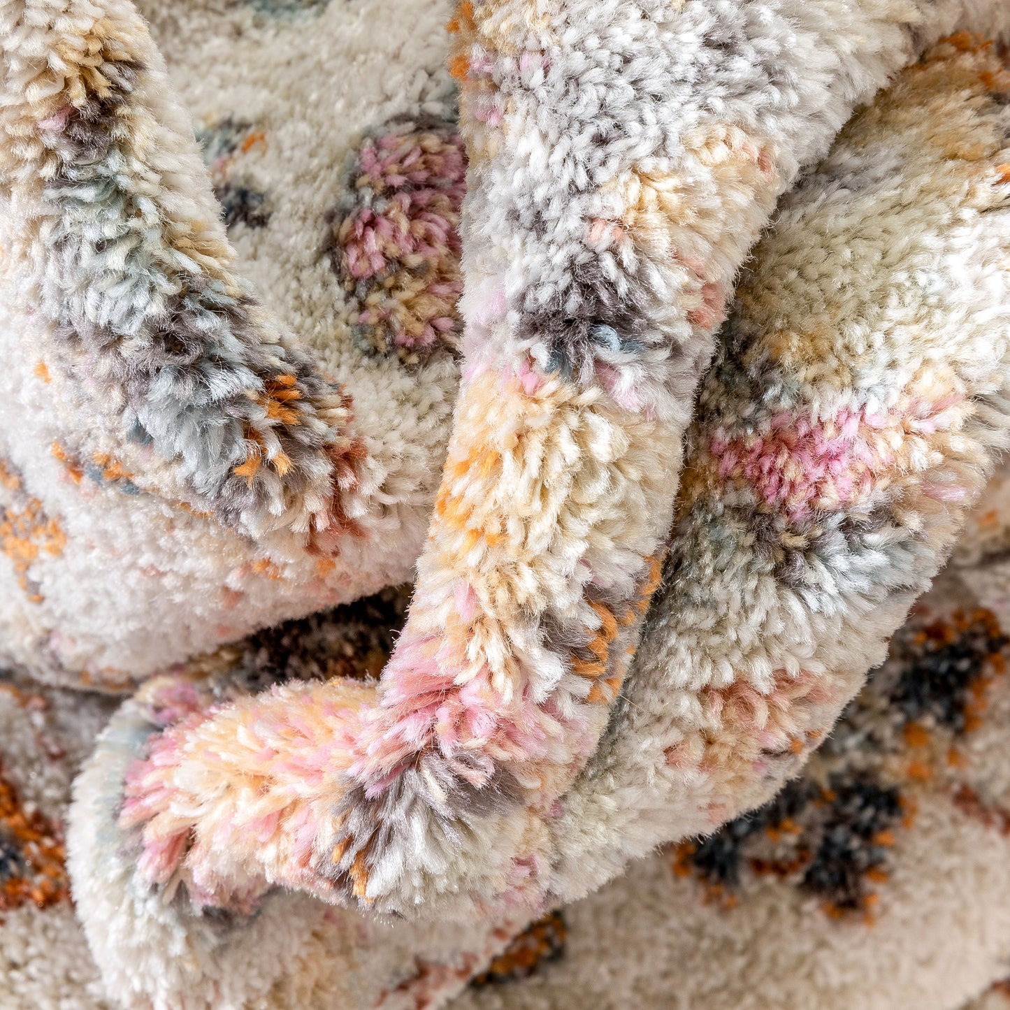 Waco Bohemian Eclectic Floral Beige Rug