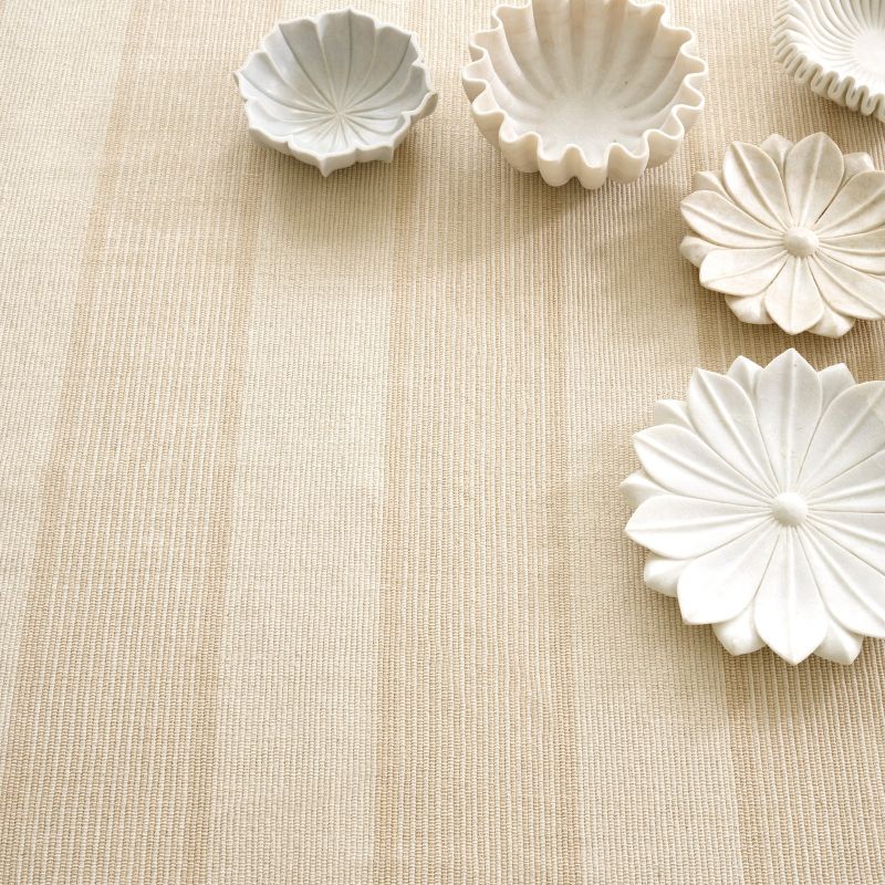 Castaway Stripe Cotton Rug - Wheat
