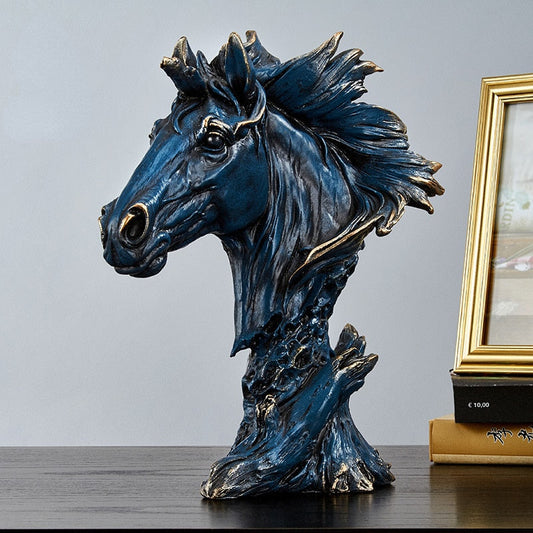 Resin Horse Ornaments for Home Decor: Living Room and Garden Embellishments