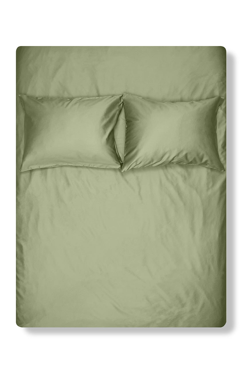 "Sage" Egyptian Cotton Sateen Bedding