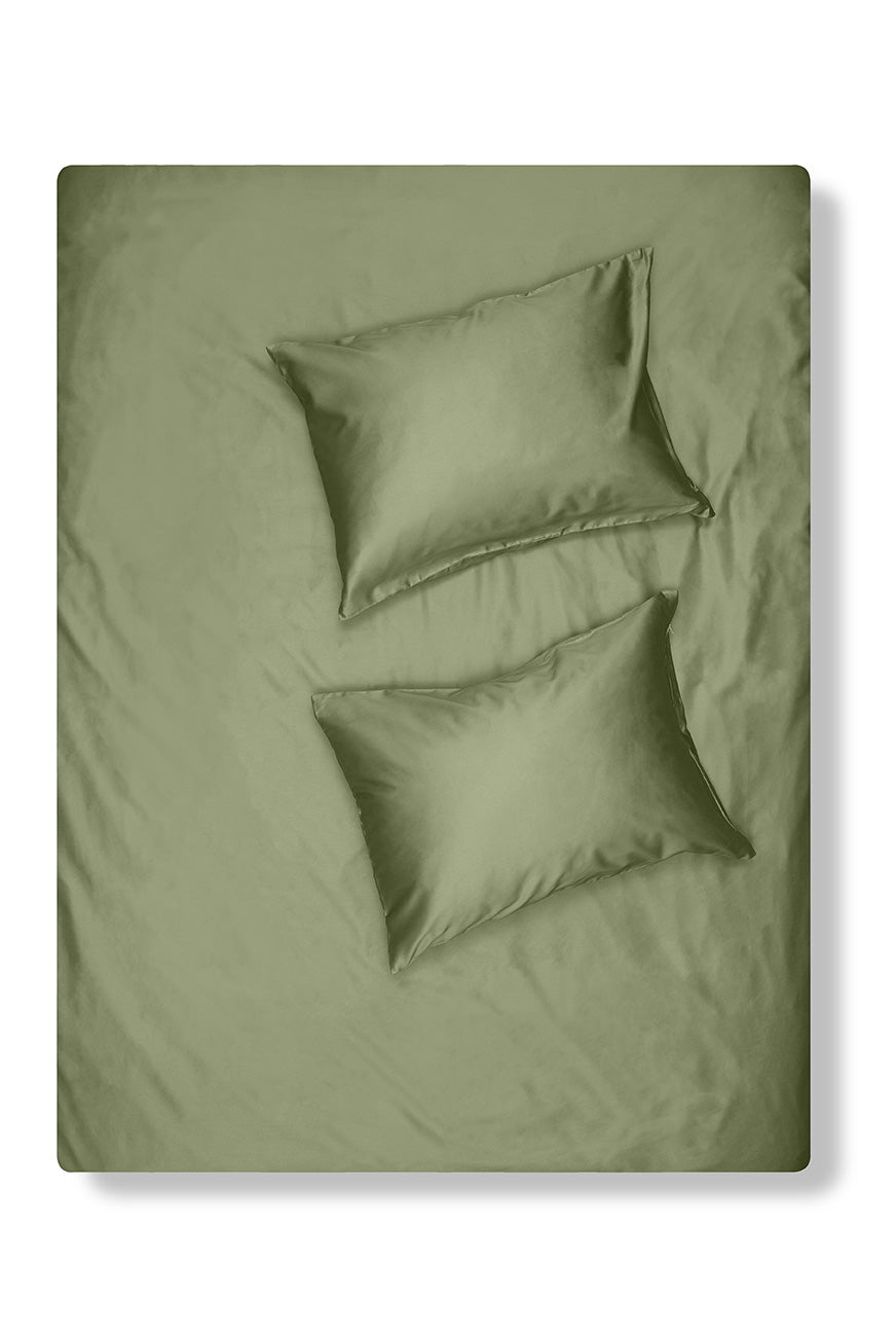 "Sage" Egyptian Cotton Sateen Bedding