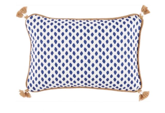 Sahara Midnight 13 X 19 Lumbar Pillow with Tassels