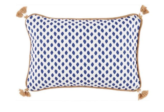Sahara Midnight 13 X 19 Lumbar Pillow with Tassels