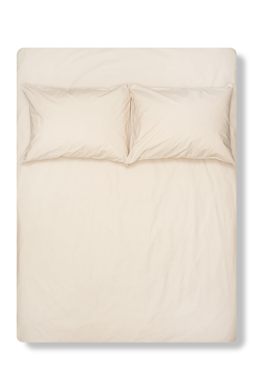 "Sand" Pima Cotton Percale Bedding-Egyptian Cotton Percale Duvet Covers-ZigZagZurich