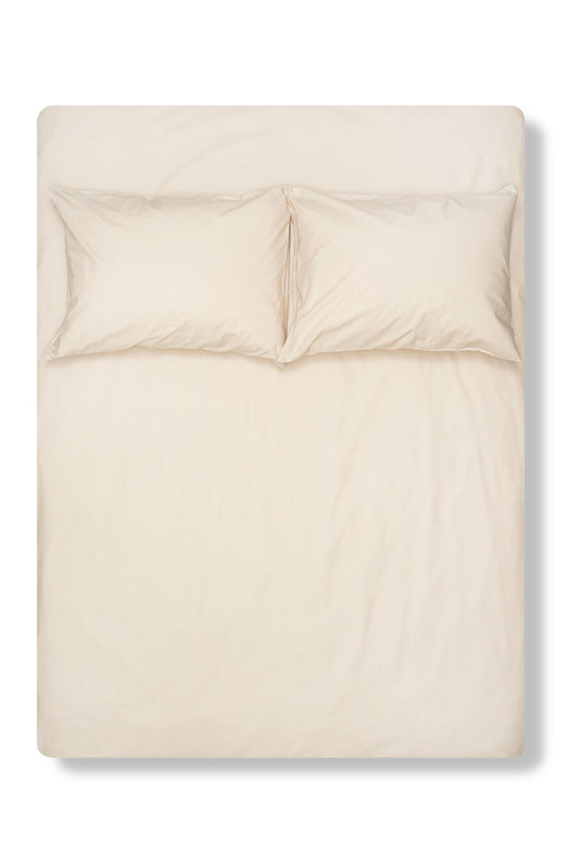 "Sand" Pima Cotton Percale Bedding-Egyptian Cotton Percale Duvet Covers-ZigZagZurich