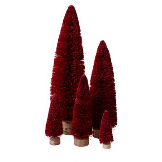 Christmas Brush Tree - Red