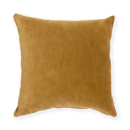 S|H Ochre Antique Velvet Designer Pillow Cover