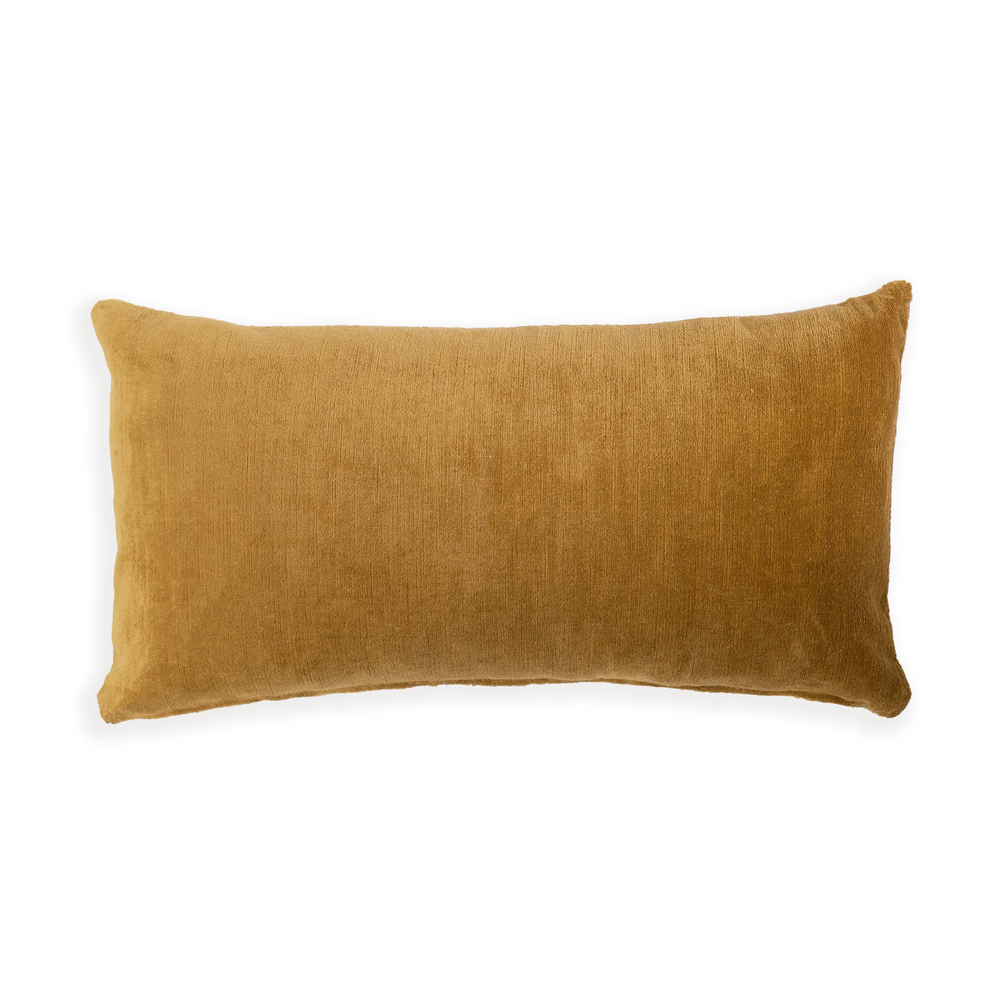 S|H Ochre Antique Velvet Designer Pillow Cover