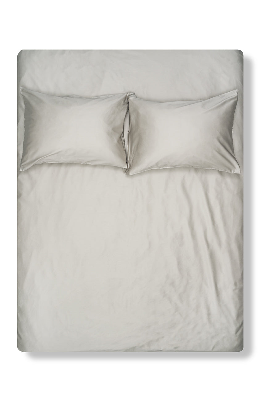 Sea Foam Egyptian Cotton Sateen Bedding-Egyptian Cotton Sateen Duvet Covers-ZigZagZurich