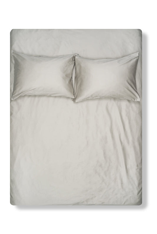 Sea Foam Egyptian Cotton Sateen Bedding-Egyptian Cotton Sateen Duvet Covers-ZigZagZurich