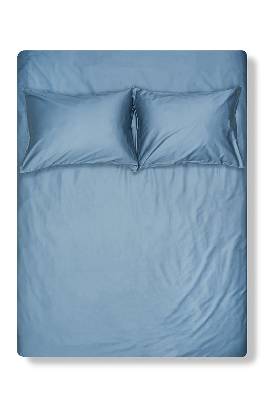 Steel Egyptian Cotton Sateen Bedding-Egyptian Cotton Sateen Duvet Covers-ZigZagZurich