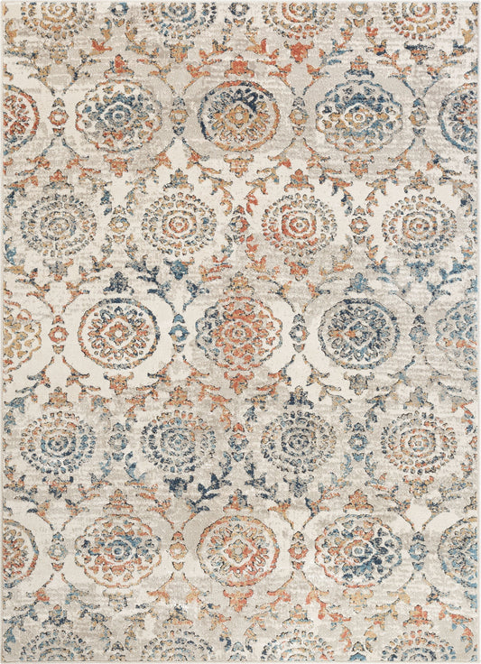 Baird Modern Ogee Ivory Rug