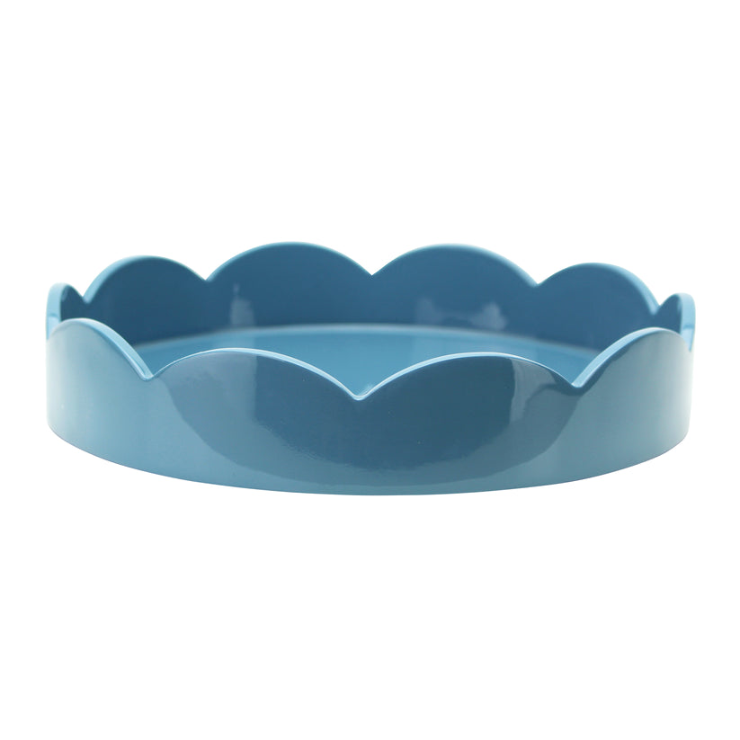 Scalloped Edge Round Tray