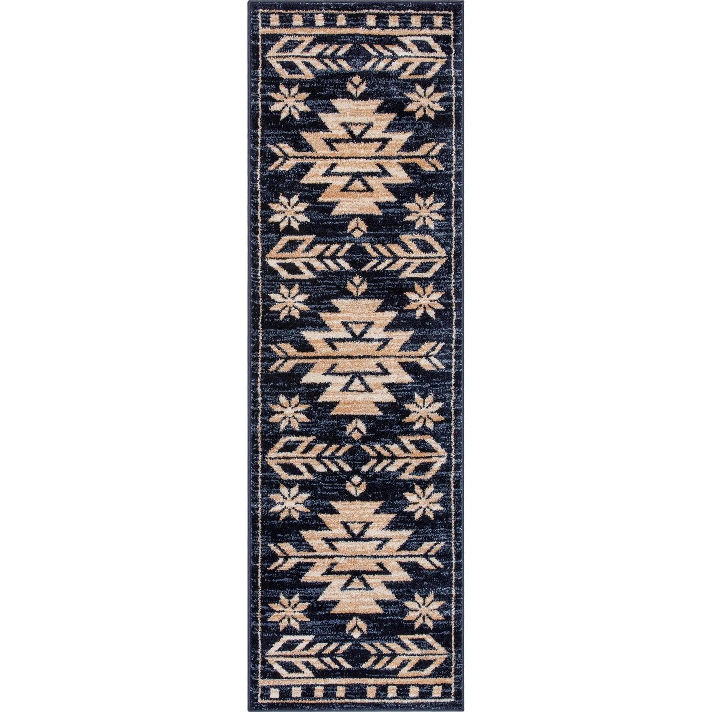 Canton Southwestern Tribal Bohemian Blue Rug