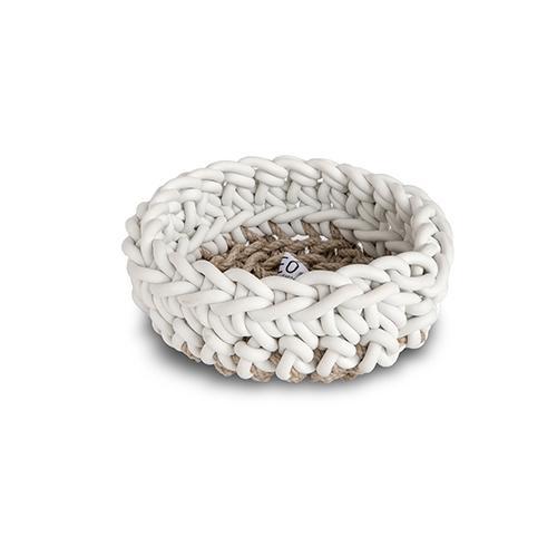 Canapa HNC3 Round 8.6" Neoprene Rubber and Hemp Basket by Neo Design Italy