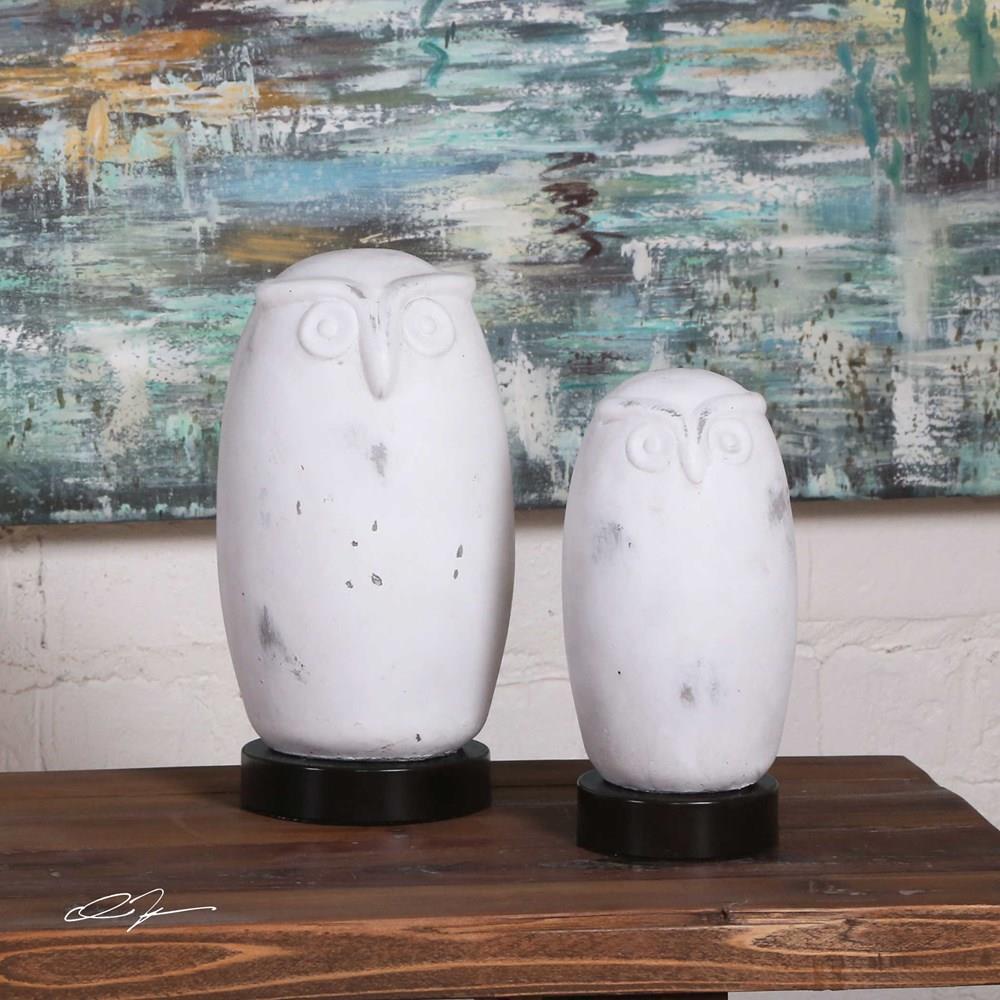 Uttermost Uttermost Hoot Owl Figurines Set of 2