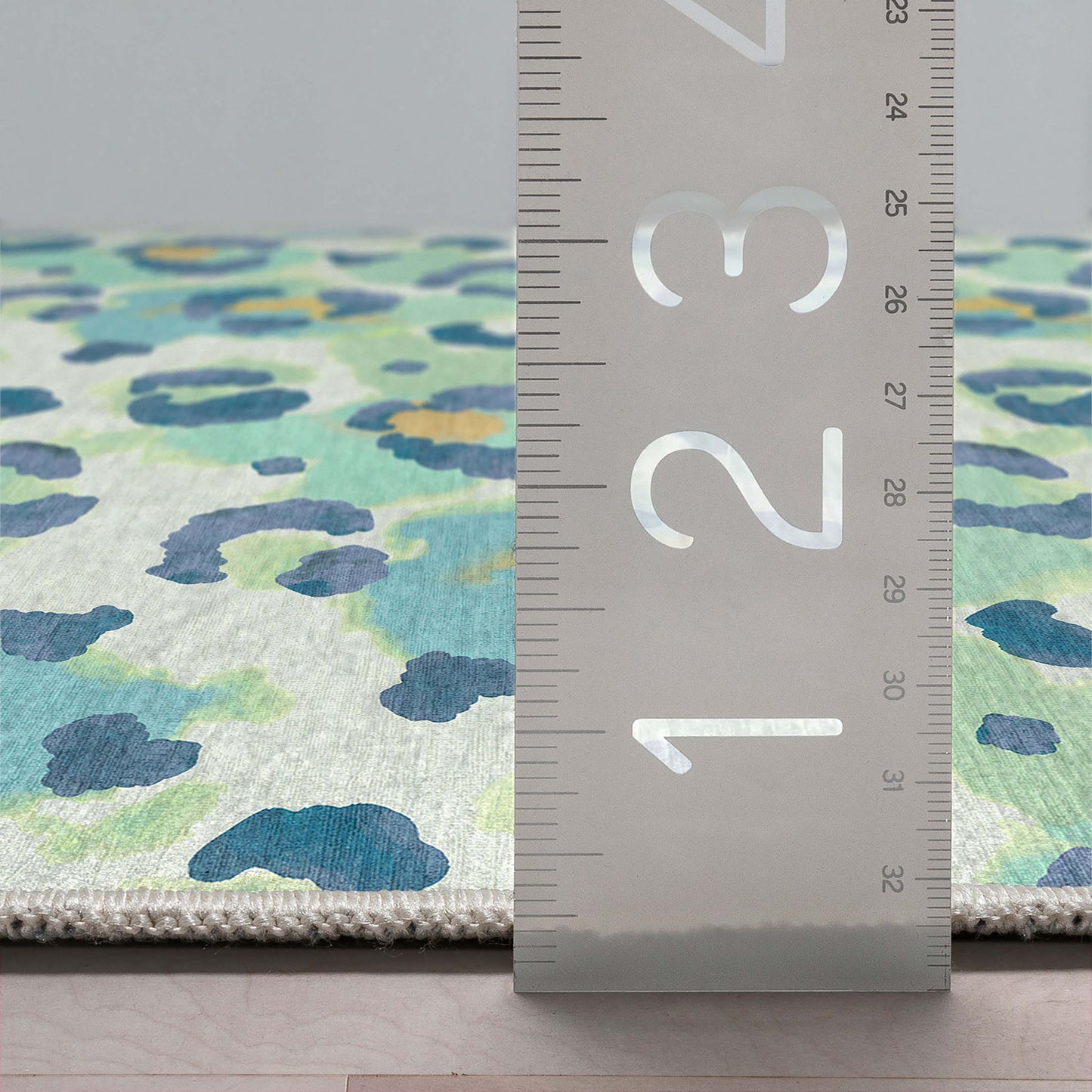 Animal Print Leopard Spot Pattern Flat-Weave Rug