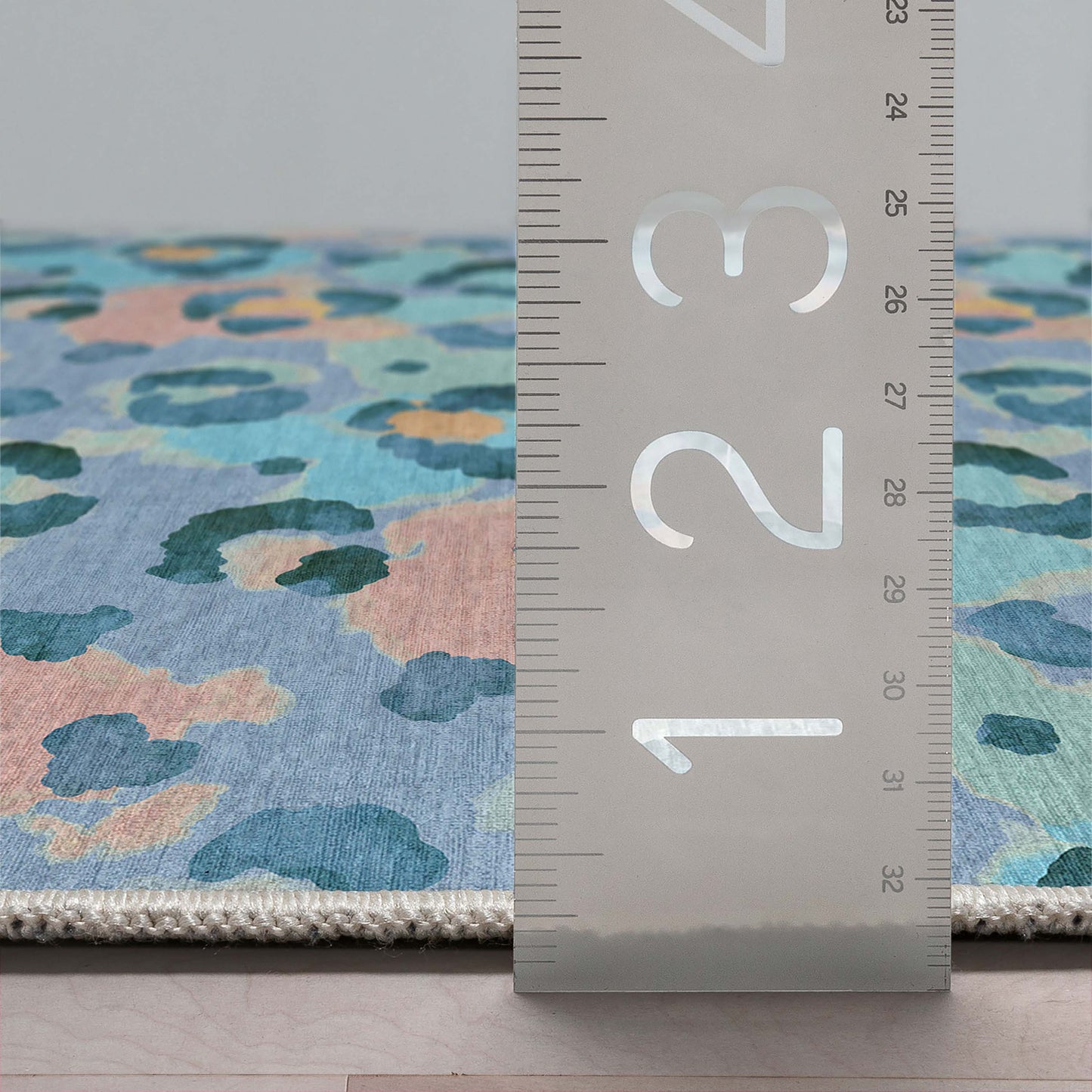 Animal Print Leopard Spot Pattern Flat-Weave Rug