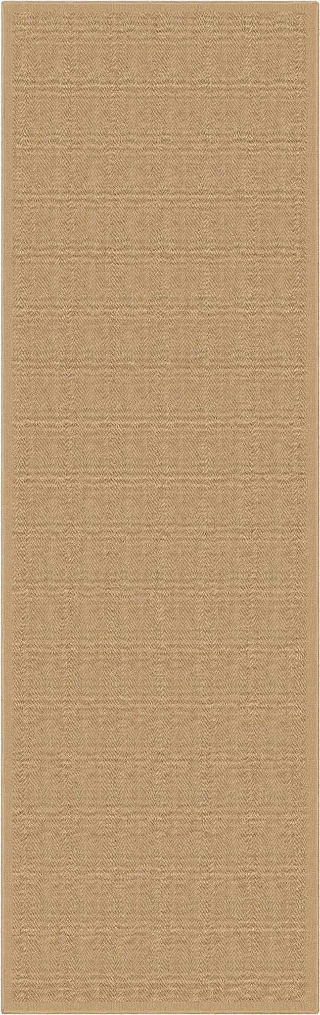 Well-Jute Boerboel Geometric Herringbone Beige Flatweave Rug