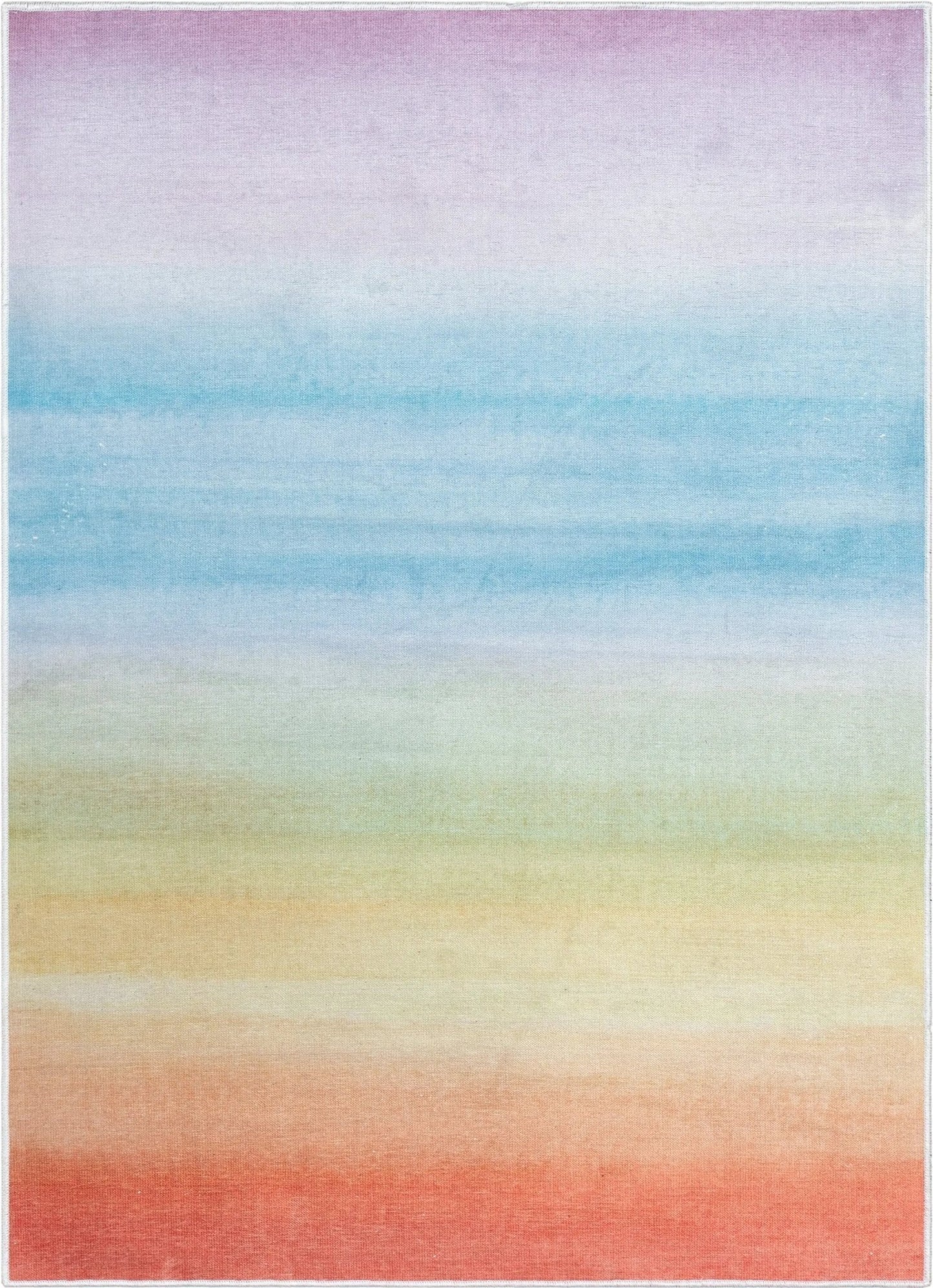 Sunrise Modern Multi Color Area Flat-Weave Rug
