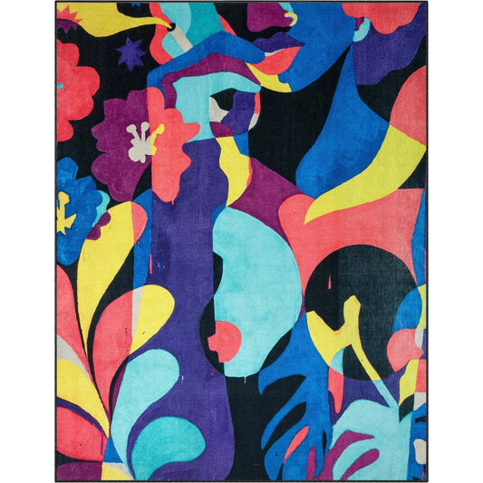 Well Woven x Misha Tyutyunik Sunday Jungle A Room With a View Multi-Color Rug