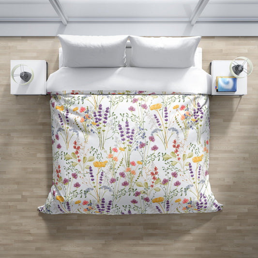 *NEW* Watercolor Wildflowers Duvet cover