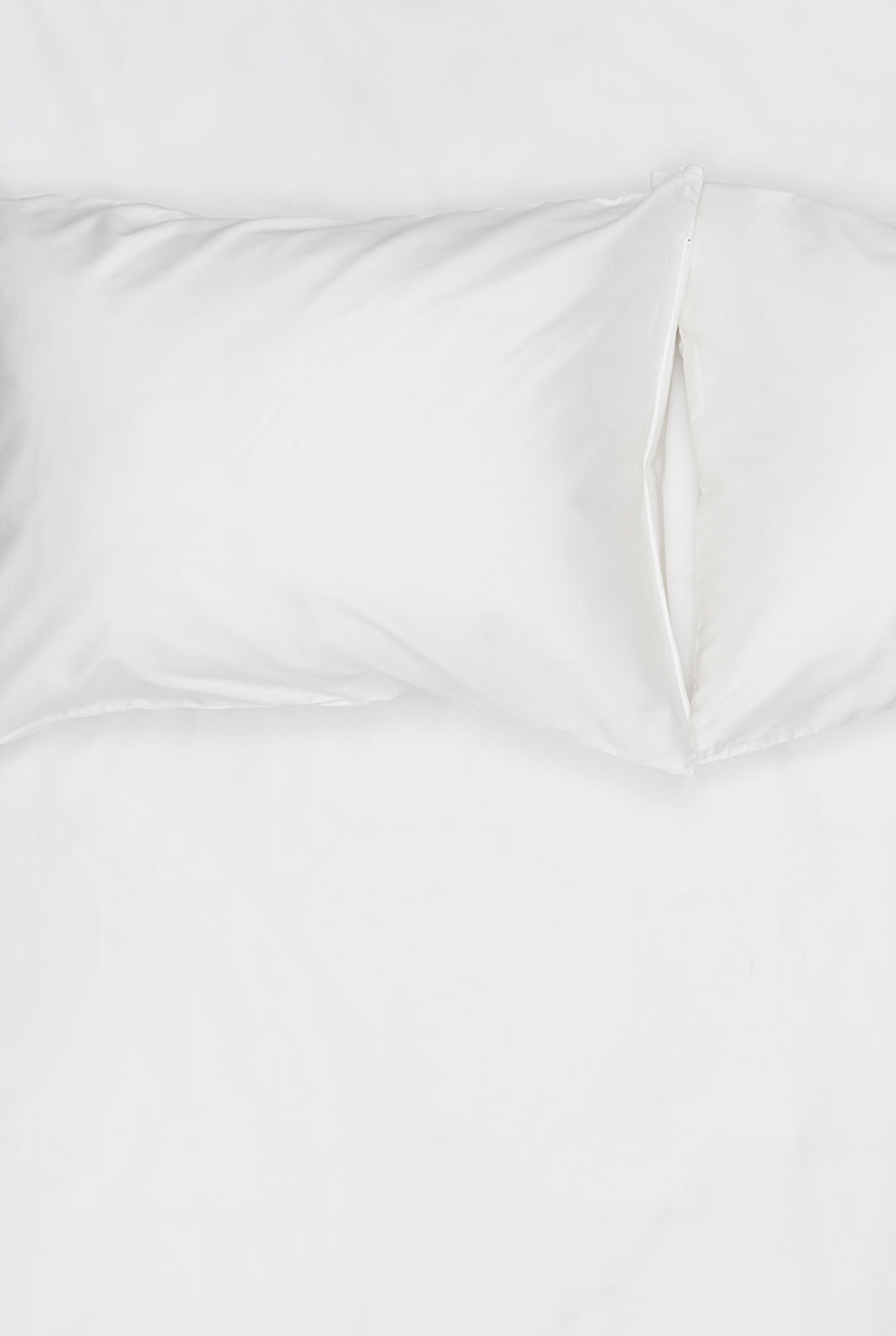 "White" Egyptian Cotton Sateen Bedding