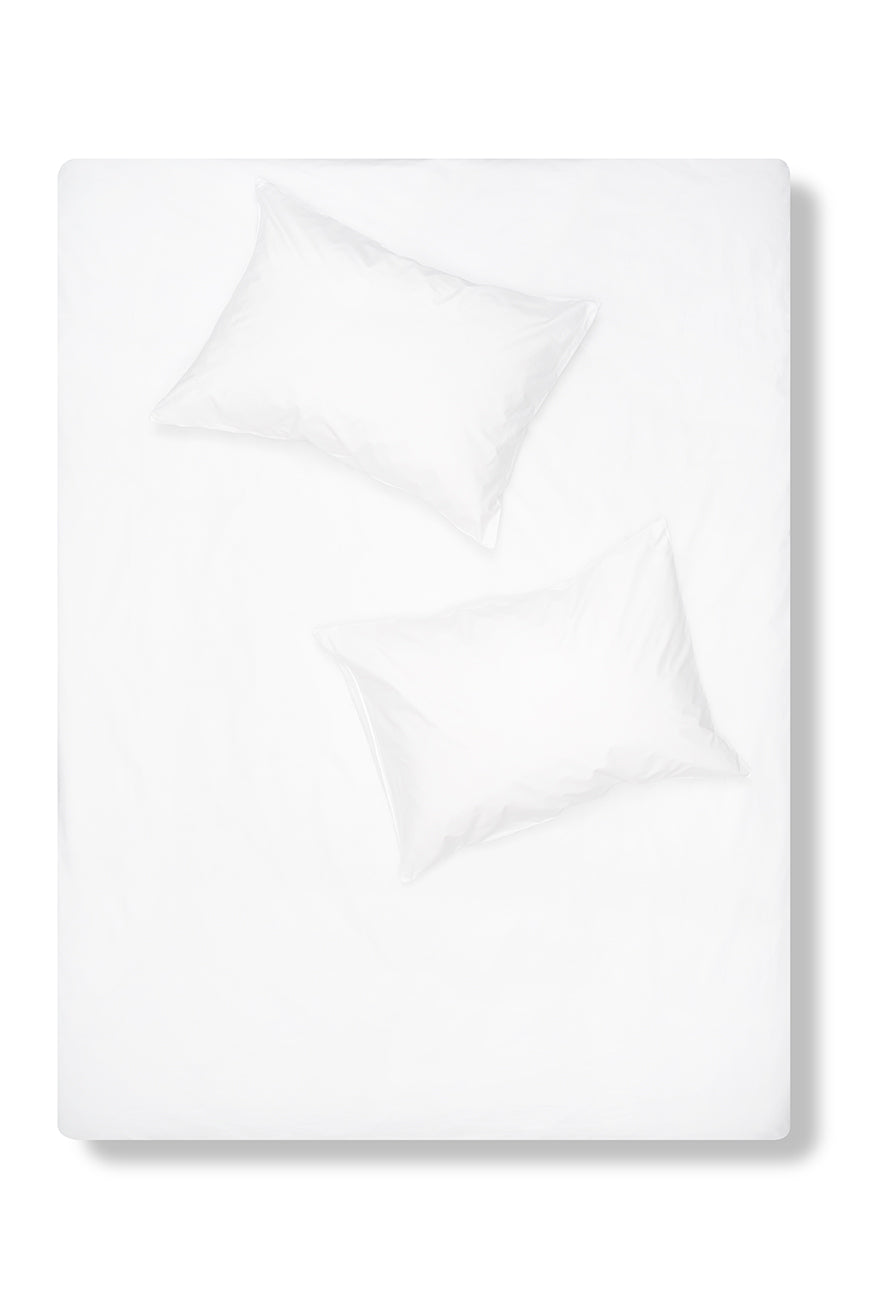 "White" Pima Cotton Percale Bedding