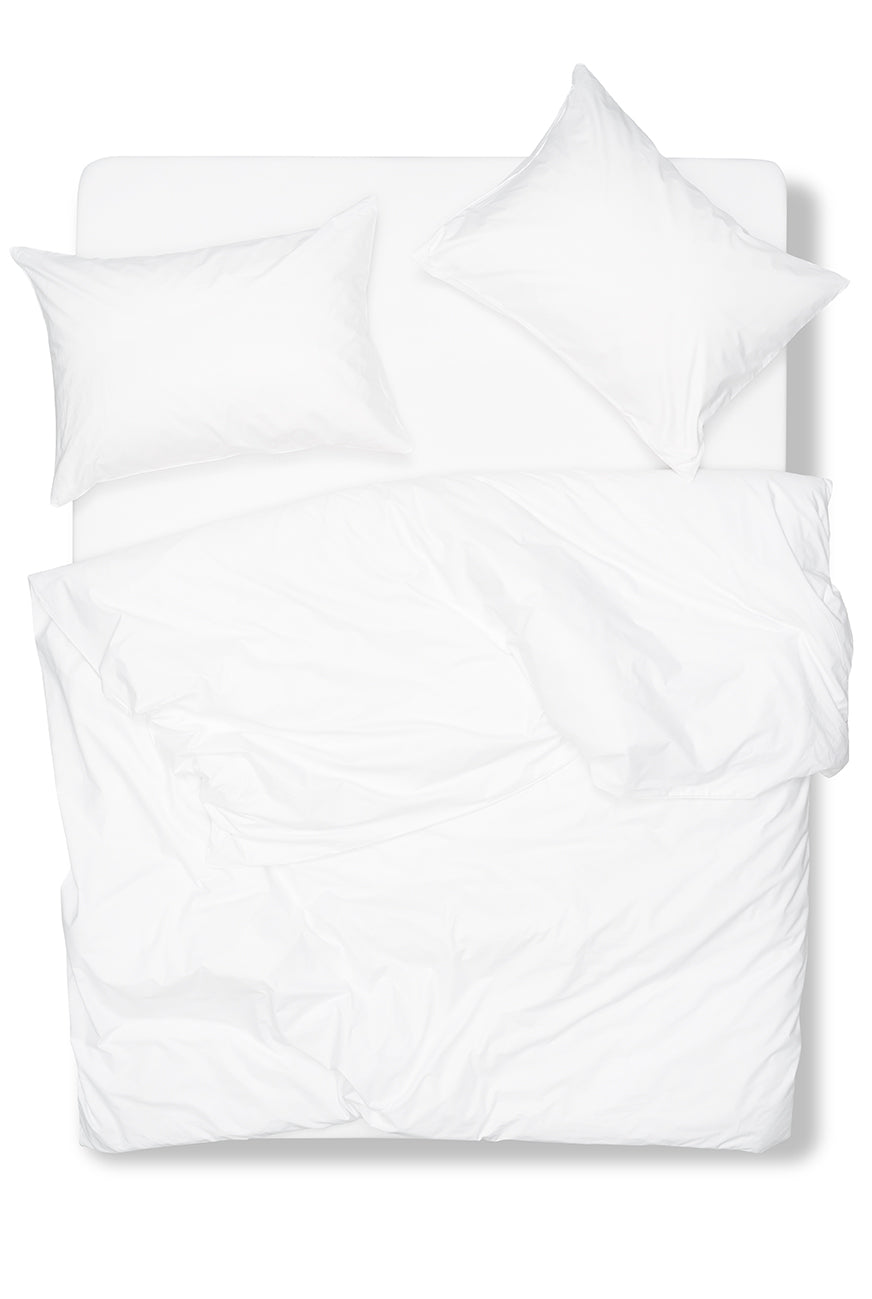 "White" Pima Cotton Percale Bedding