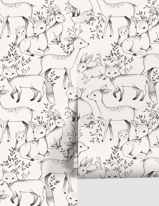 Woodland Wallpaper by Rylee + Cru