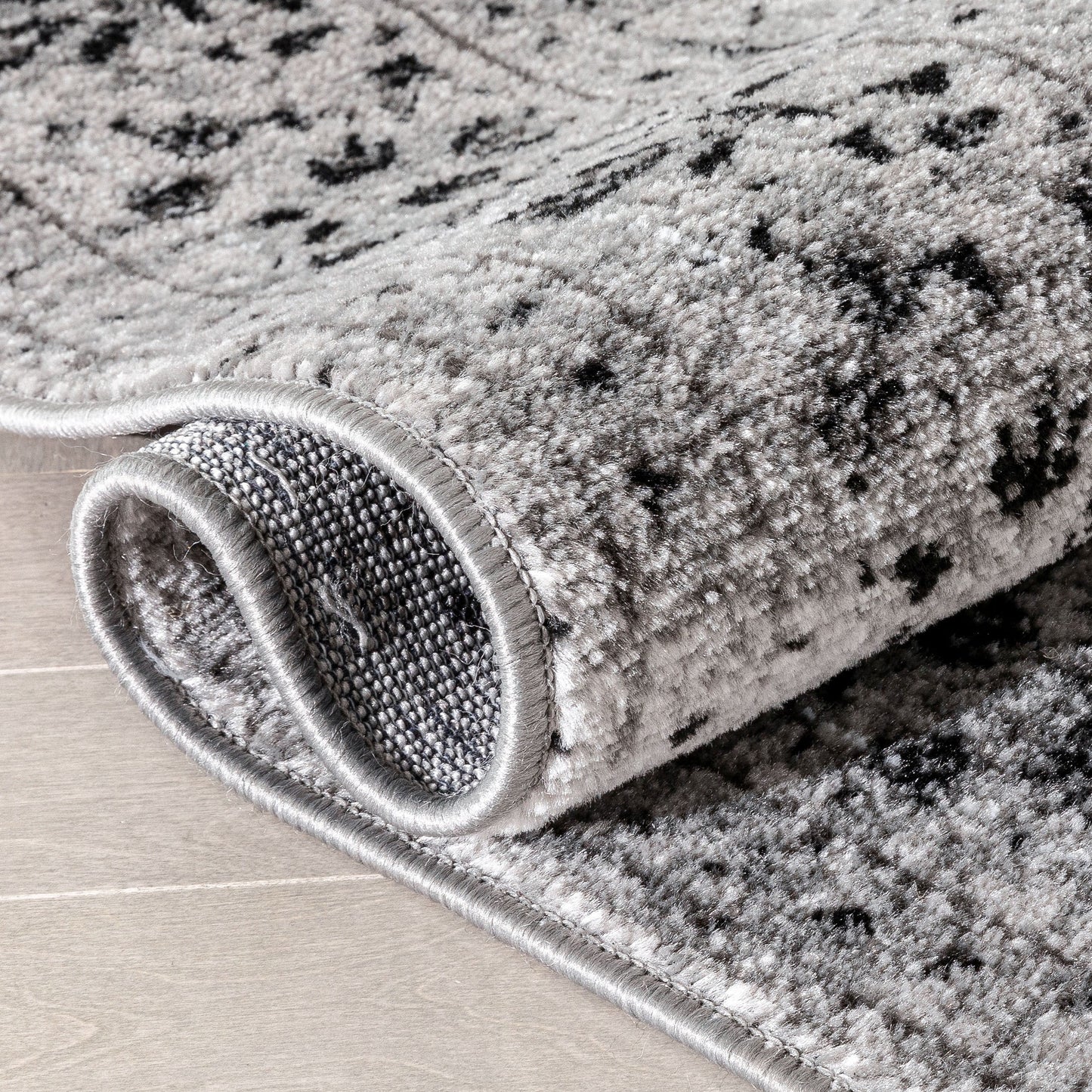 Argos Modern Vintage Lattice Grey Rug