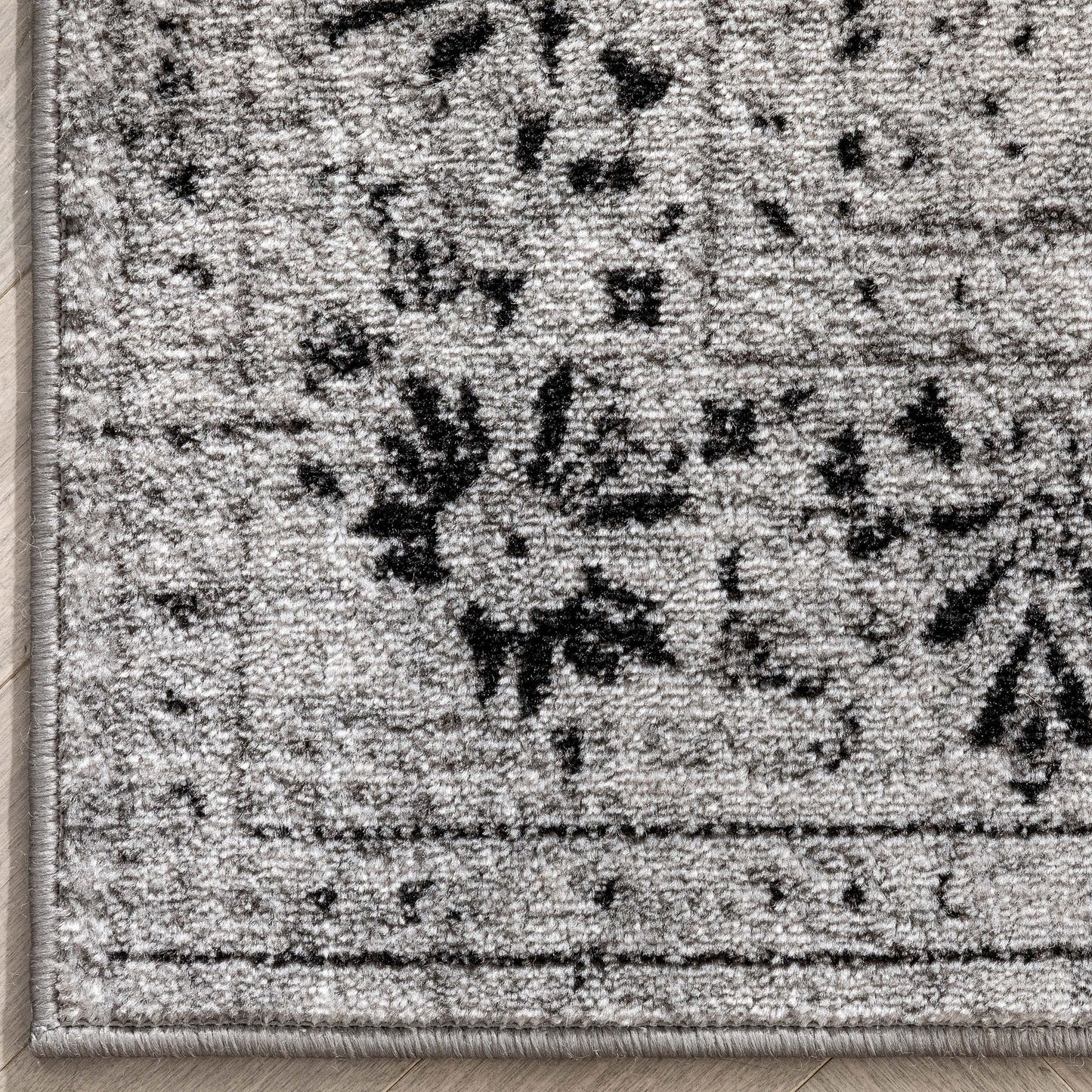 Argos Modern Vintage Lattice Grey Rug