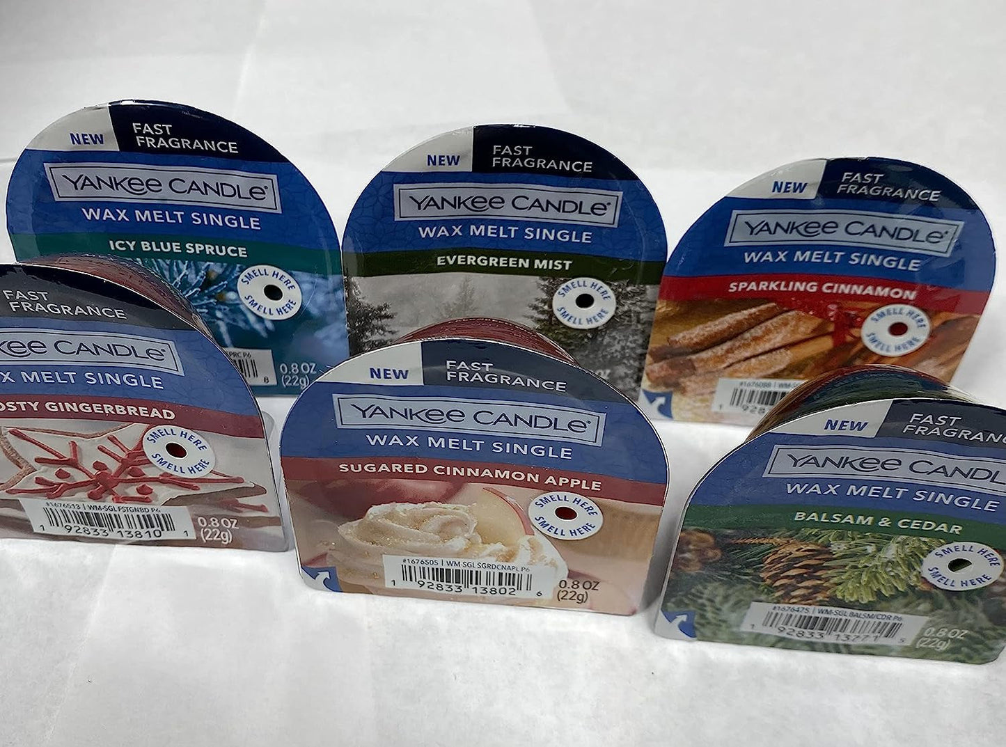 Yankee Candle Lot of 6 Assorted Tarts Wax Melt Singles - Fall Collection Sampler Home & Garden > Decor > Home Fragrances > Wax Tarts Yankee Candle Winter