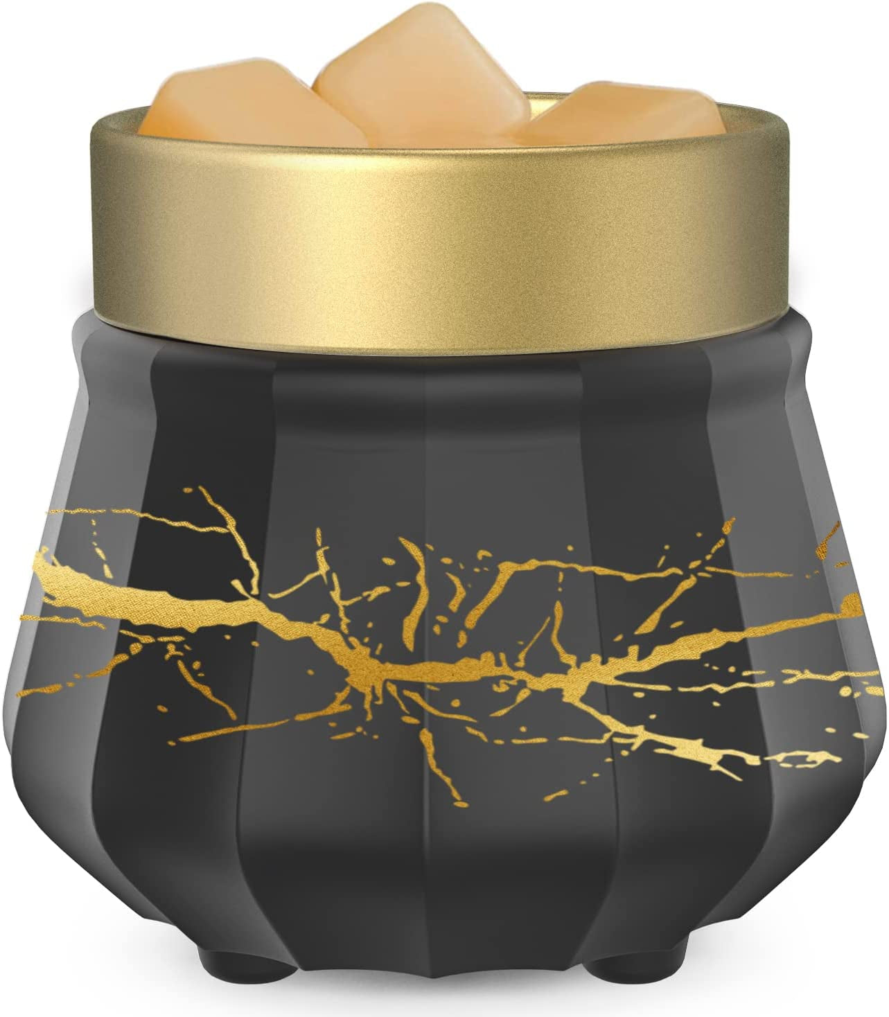 SALKING Ceramic Electric Wax Melt Warmer, 2-In-1 Candle Wax Warmer for Warming Scented Wax or Scented Candles and Tarts, Fragrance Warmer Wax Melter for Home, Office, Birthday (Boheimia) Home & Garden > Decor > Home Fragrances > Wax Tarts SALKING Black