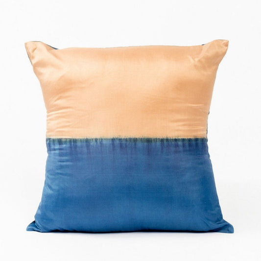 Aakar Silk Throw Pillow - Indigo