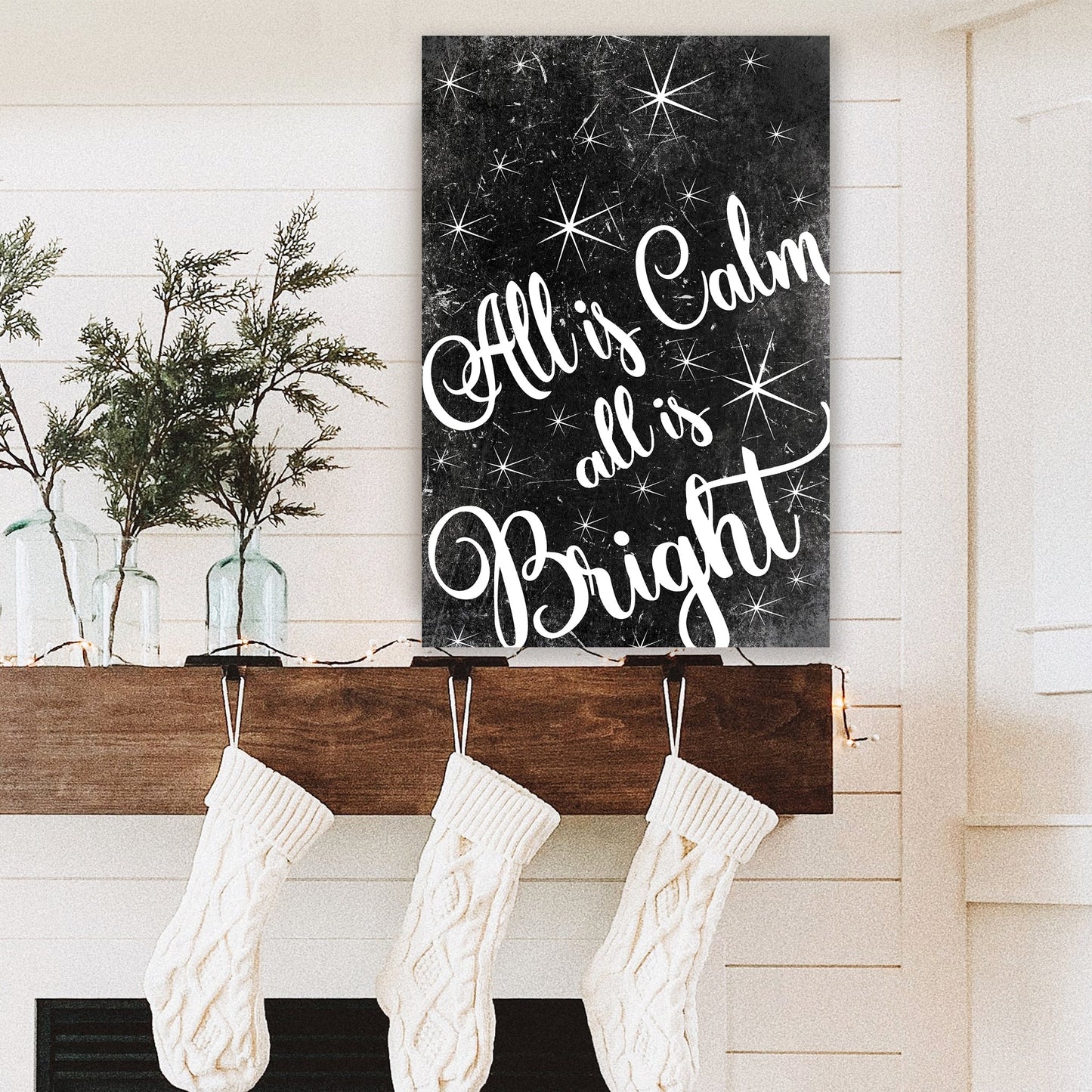 All Is Calm All Is Bright Christmas Wallhanging