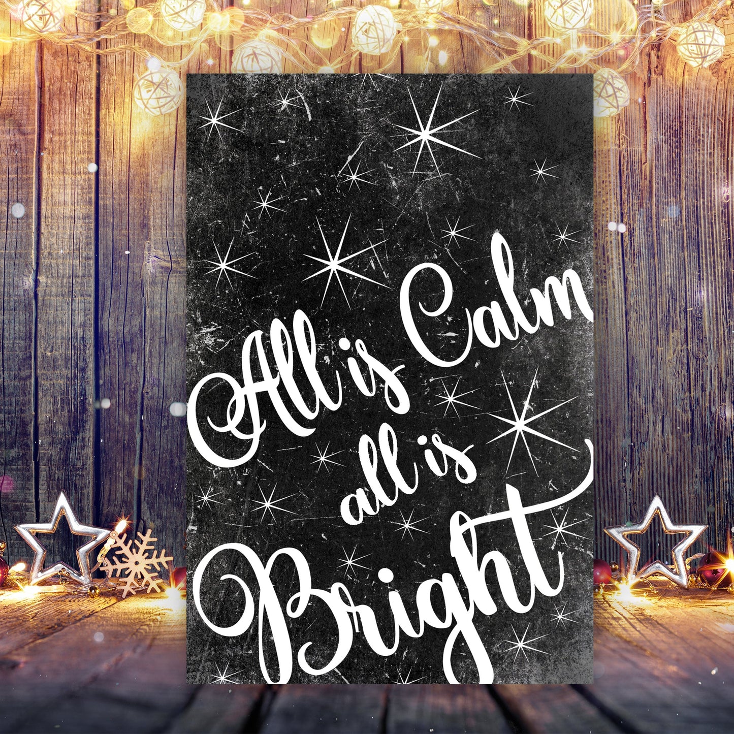 All Is Calm All Is Bright Christmas Wallhanging