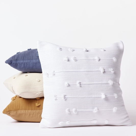Alma Throw Pillow Cover Throw Pillows Coyuchi Alpine White