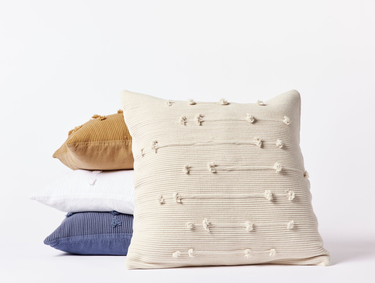 Alma Throw Pillow Cover Throw Pillows Coyuchi Undyed