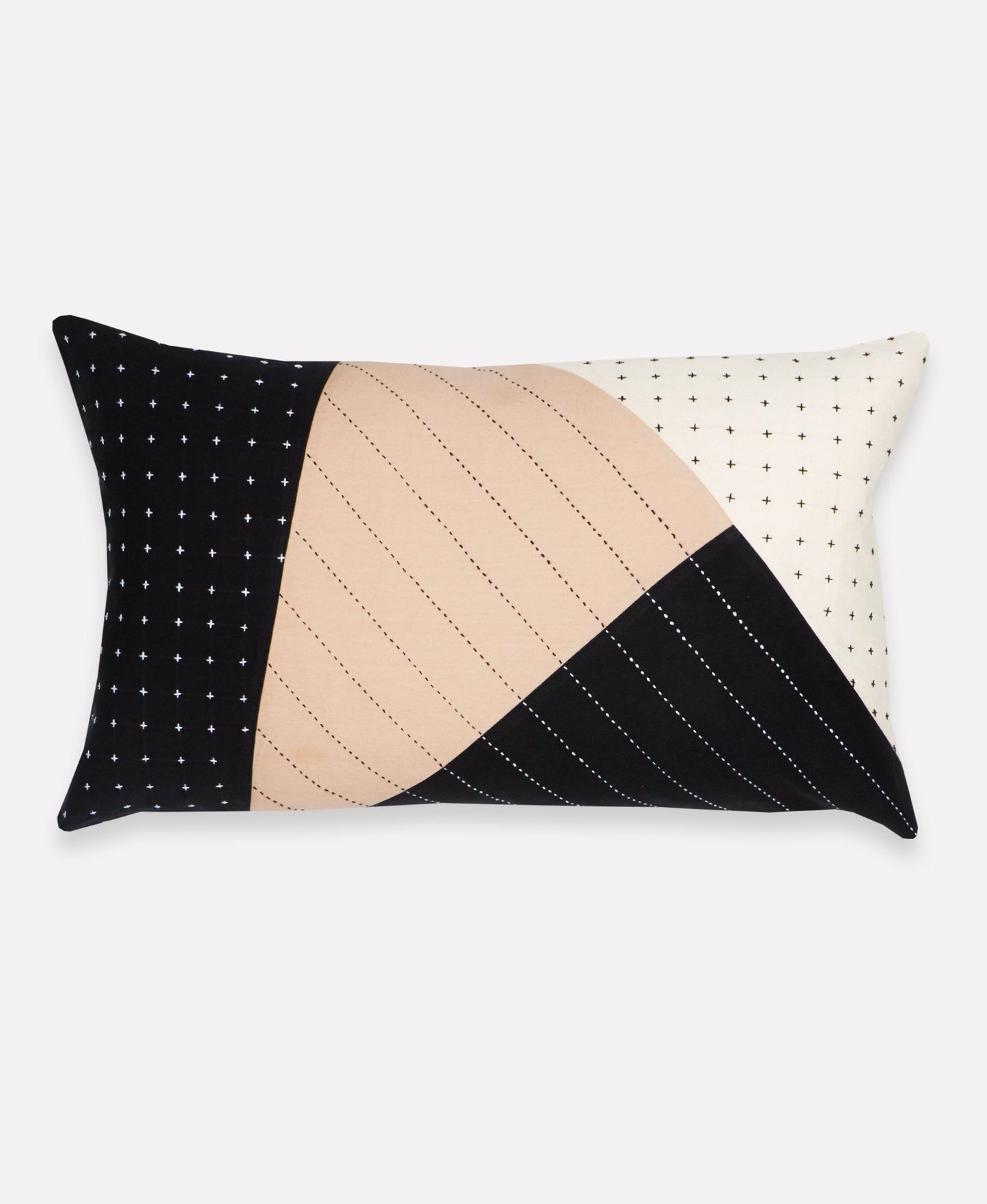 Saral Colorblock Lumbar Pillow