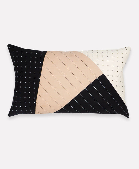 Saral Colorblock Lumbar Pillow
